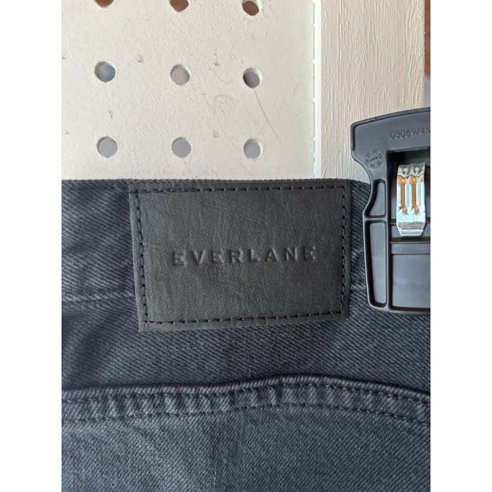 NWT Women's Everlane The Baggy High Rise Wide Leg Jeans Black Size 33 Reg - Picture 5 of 7